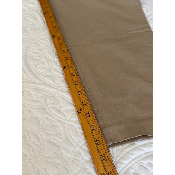 Terra & Sky Women 2X Petite Brownstone Pull On Capri Pants TS18833 Tan Crop - Picture 7 of 8